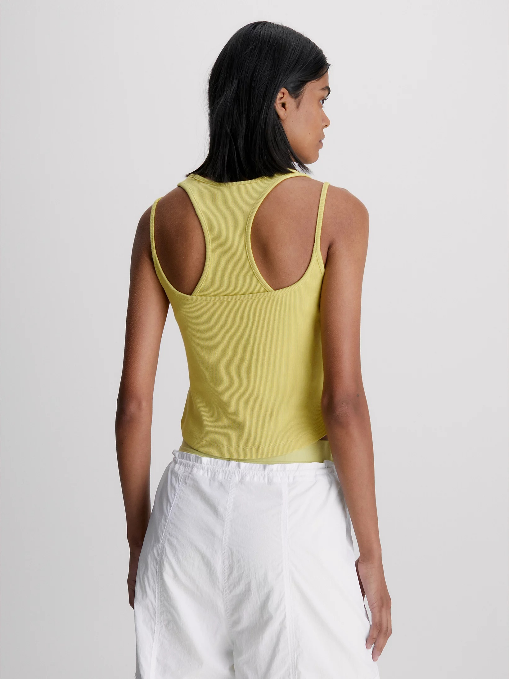 Calvin Klein Jeans Est.1978 Sleeveless Vest In Yellow