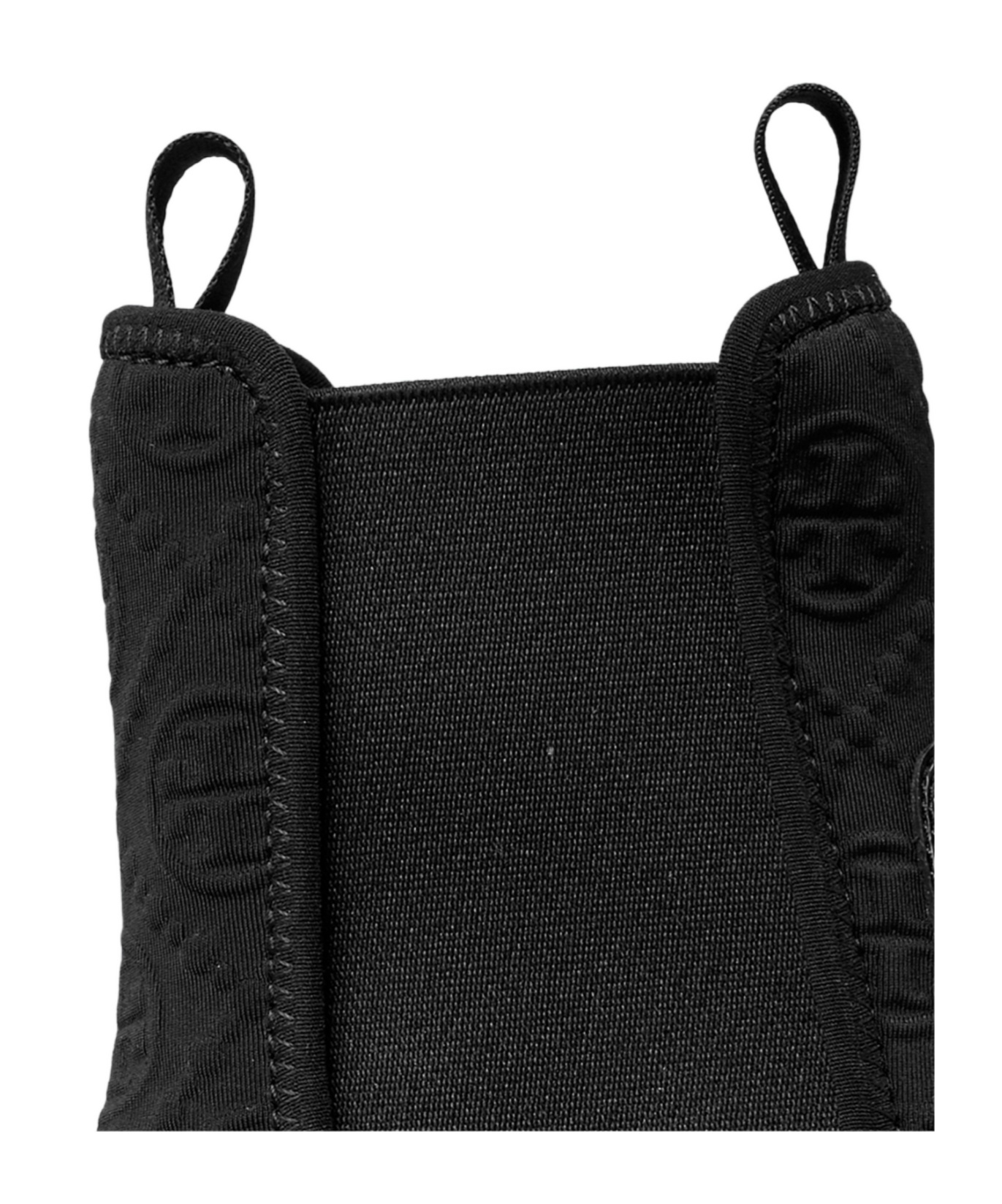 Tory Burch Black Leather And Fabric Chelsea Ankle Boots In Black
