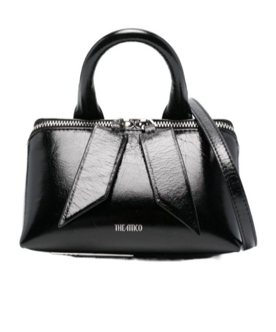 Attico Double Handle Shoulder Bag In Black