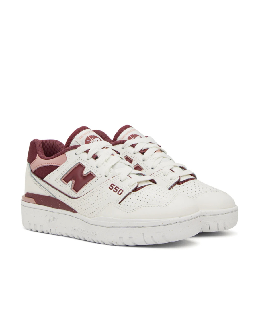 Shop New Balance 550 'red Rouge' In White