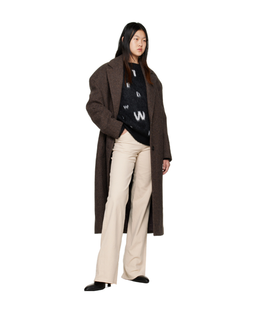 We11 Done Off-white Loose-fit Trousers In Nude