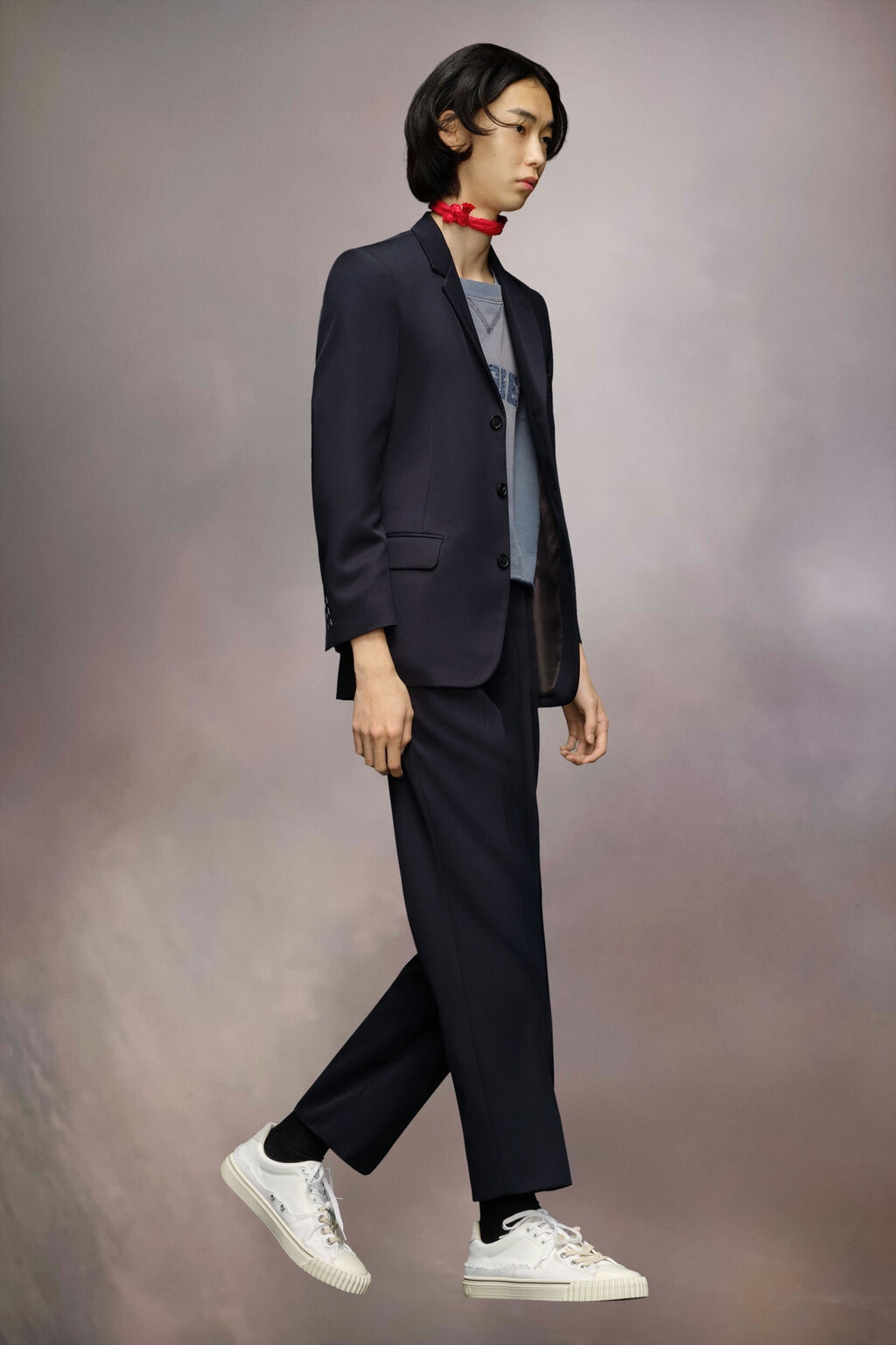 Maison Margiela Button-up Virgin Wool Blazer In Black