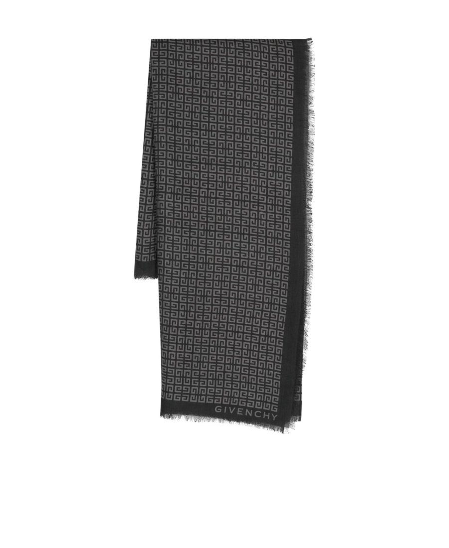 Givenchy Collide With A Logo Scarf In Black