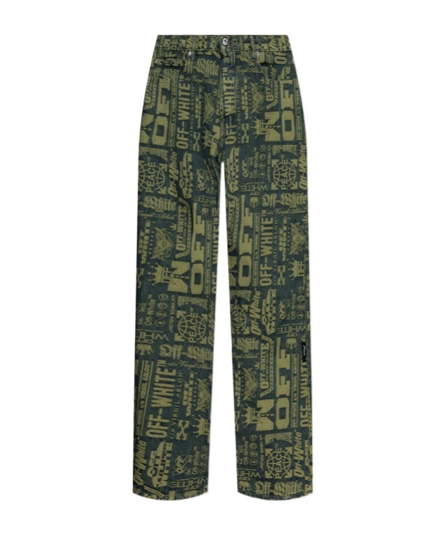 Off-white Belt Loop Jeans In Multi