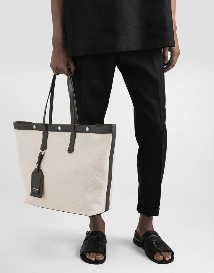 Dolce & Gabbana Atene Shopper Bag In White
