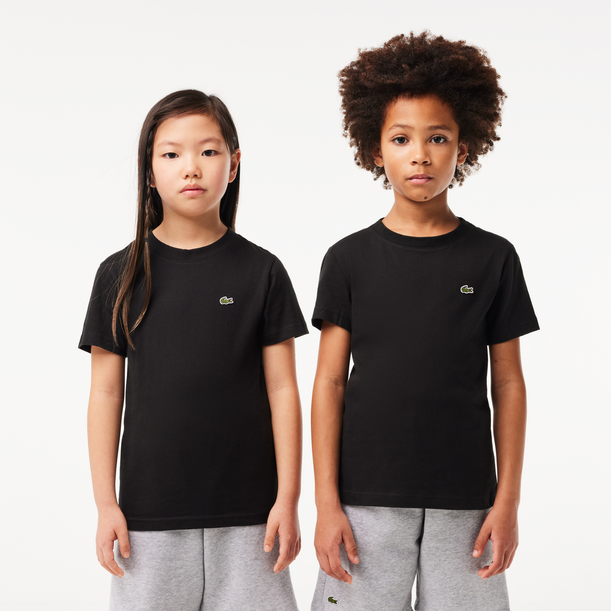 Lacoste Short-sleeved T-shirt In Black
