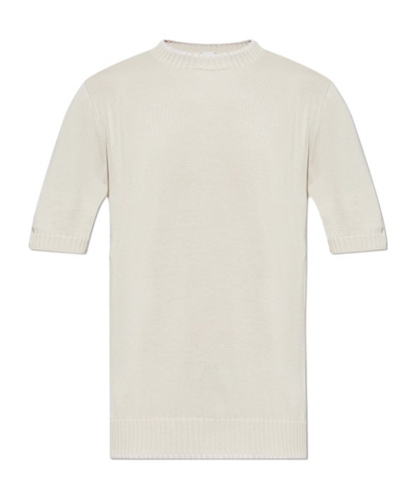 Eleventy Short-sleeved Sweater In White