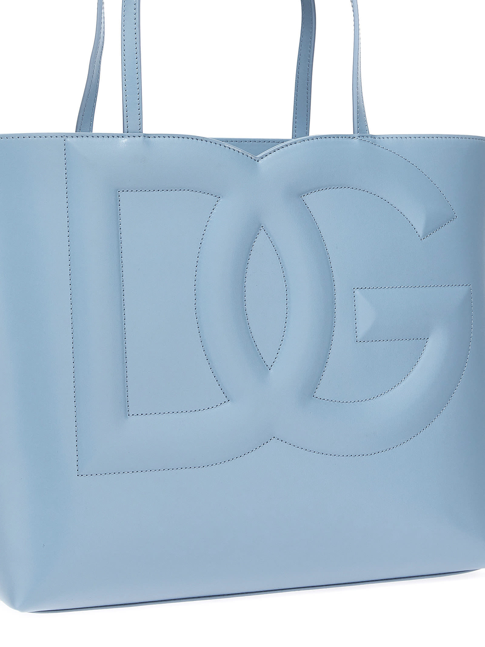 Dolce & Gabbana Medium Dg Logo Tote Bag In Blue