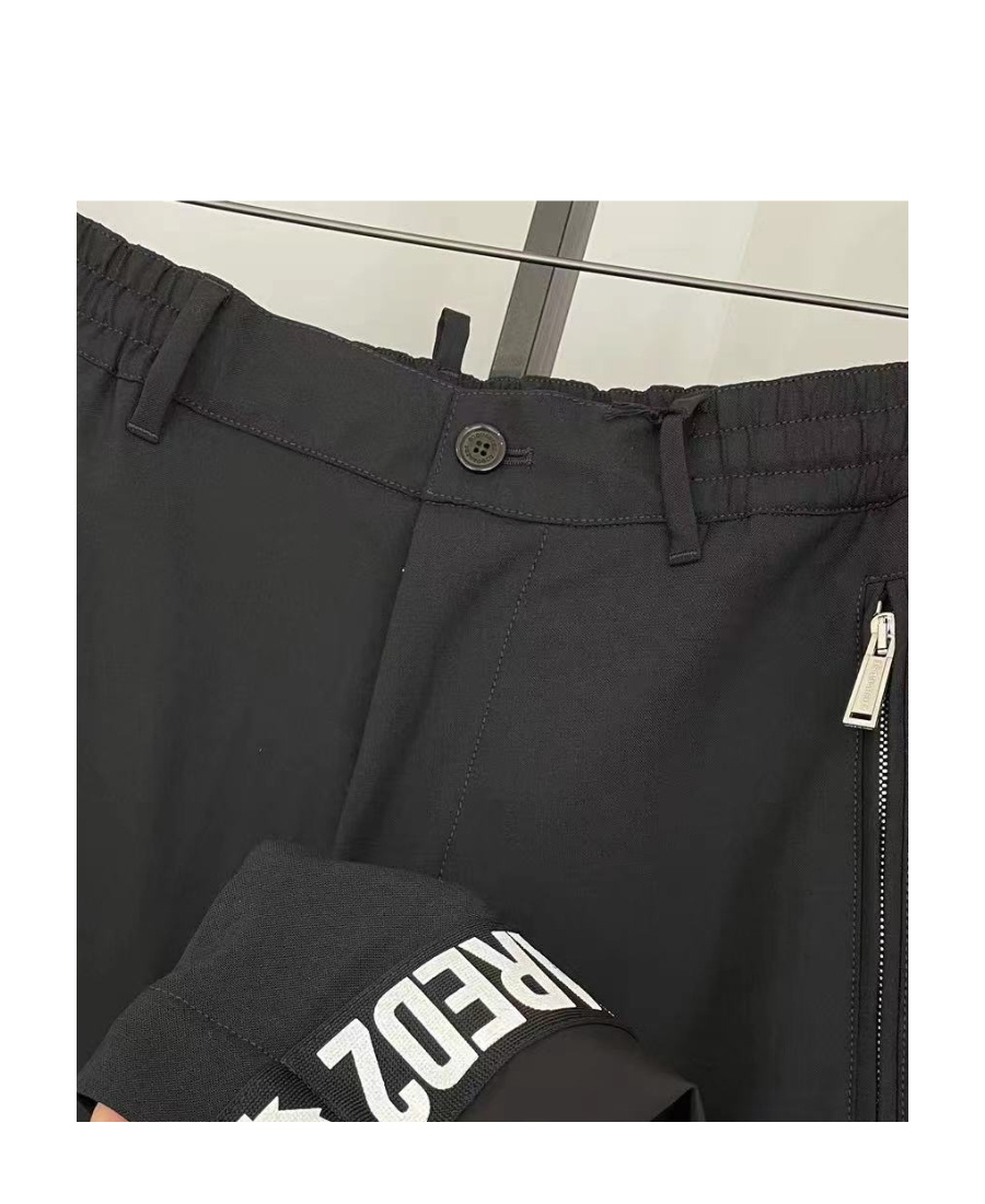 Dsquared2 Logo-stripe Tailored Track Pants In Black