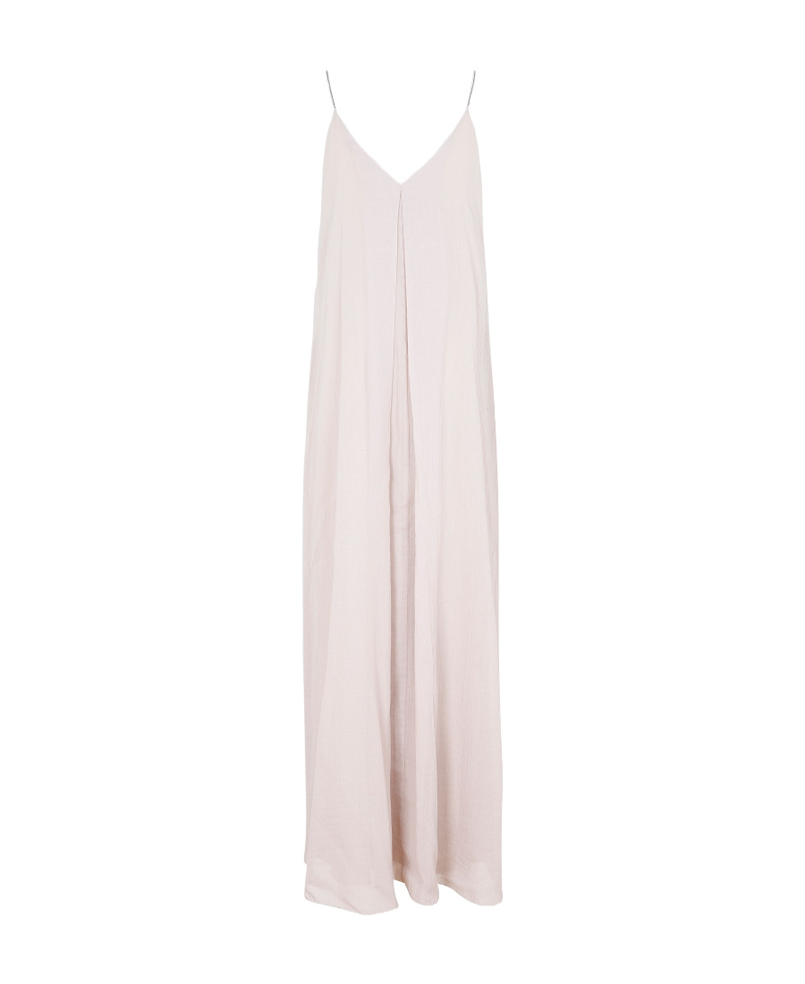 Fabiana Filippi V-neck Pleated Dress In White