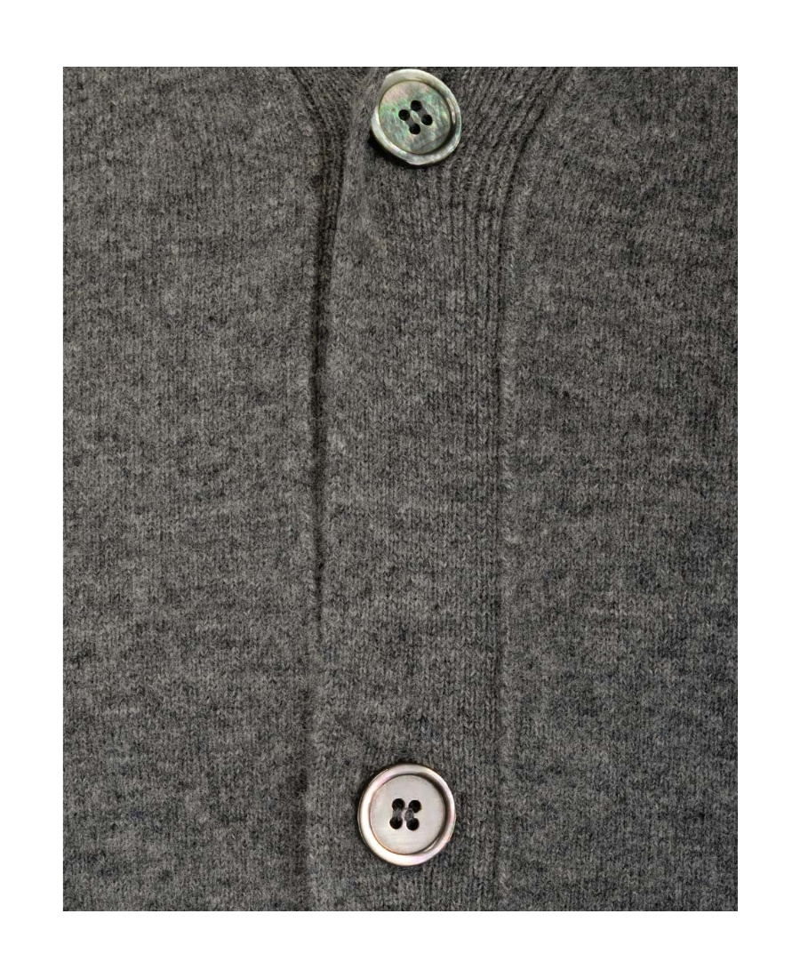 Comme Des Garçons Color-matching Wool Knitted Cardigan
