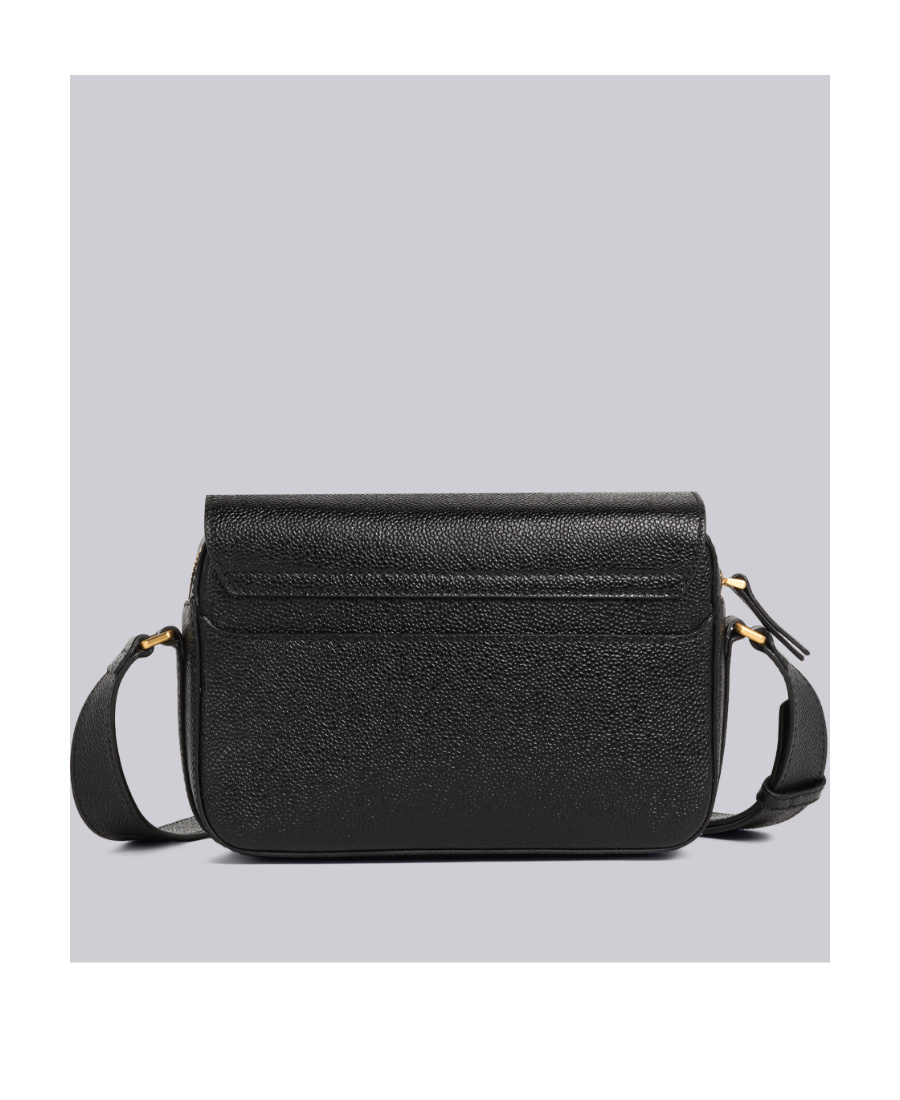 Thom Browne Pebbled Camera Crossbody Bag In Black