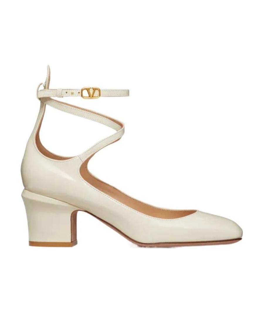 Valentino Vlogo Tan-go 60 Patent Pump In Nude