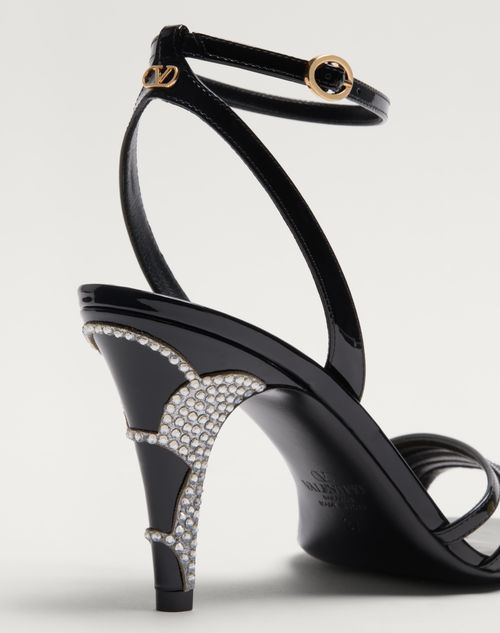 Valentino 85mm Strappy Sandals In Black