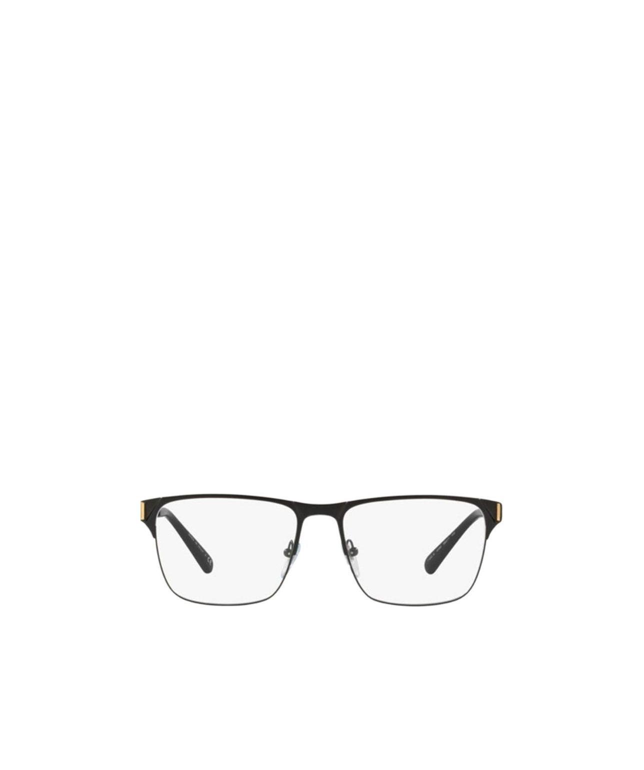 Bvlgari Matte Black / Gold Square Flat Mirror In White