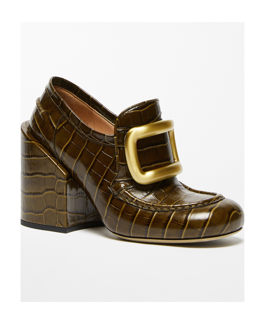 Sportmax Leather Pumps In Brown