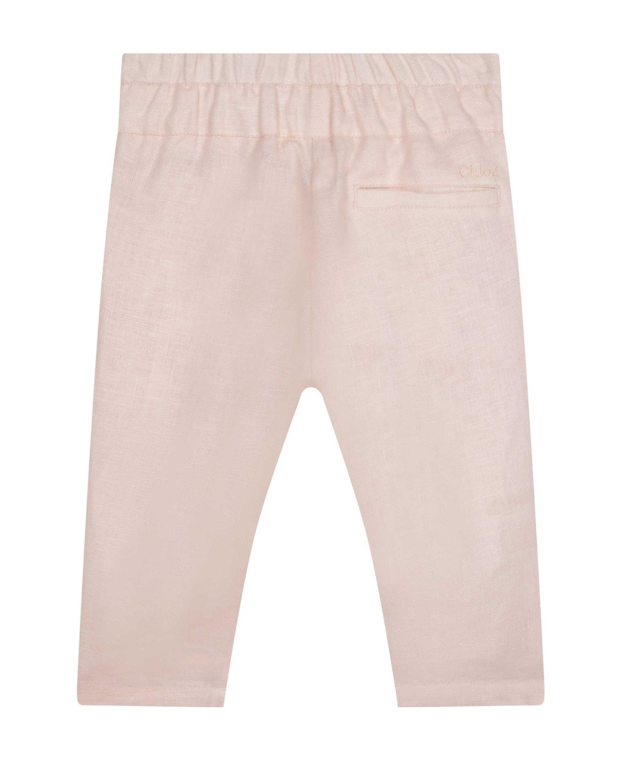 Chloé Tie-waist Straight Trousers In Pink