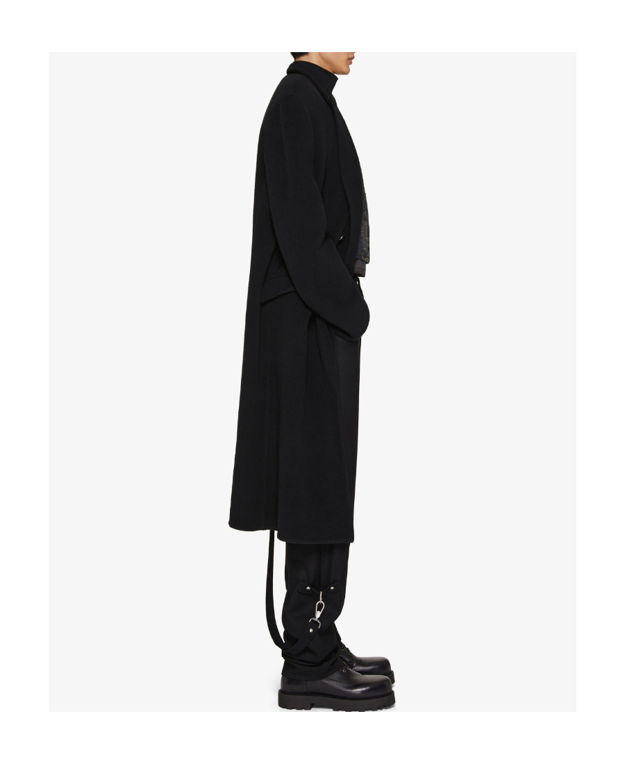 Givenchy Double-breasted Mid-length Coat In Black