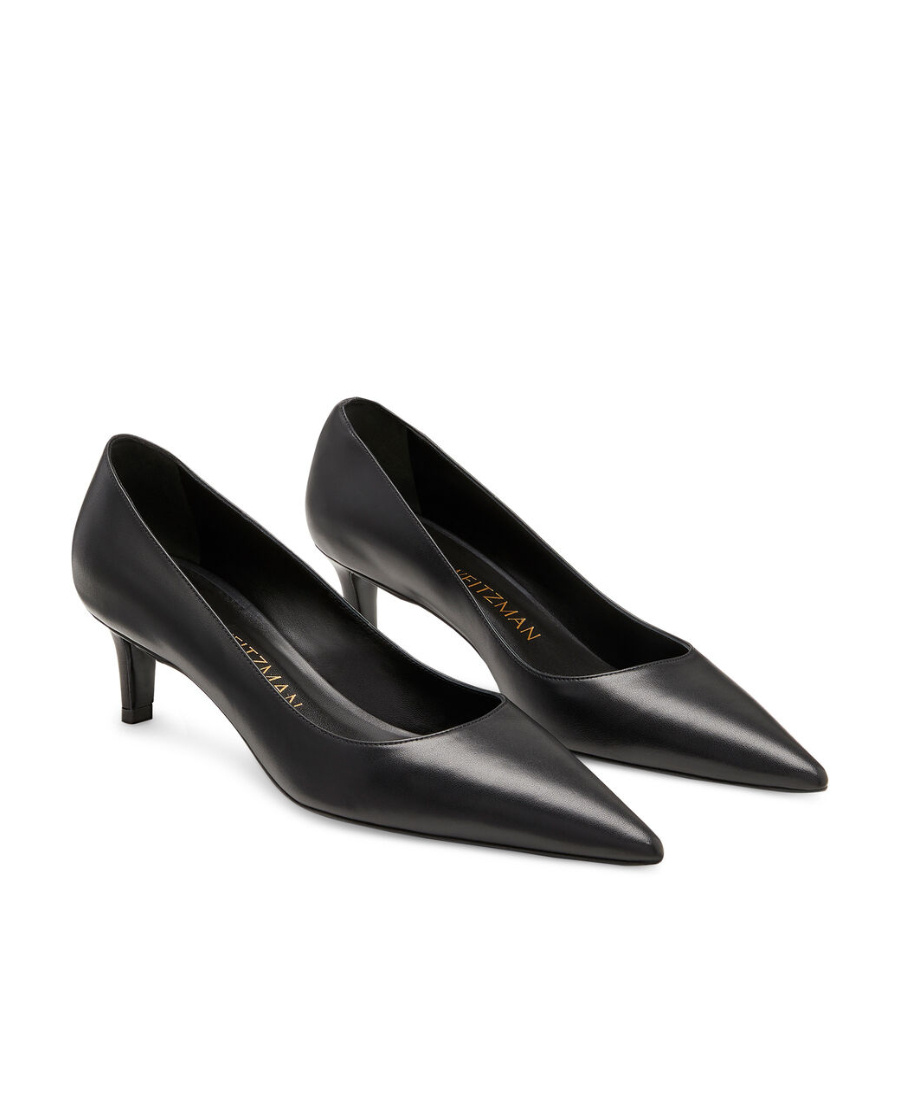 Stuart Weitzman Pointed-toe Pumps In Black