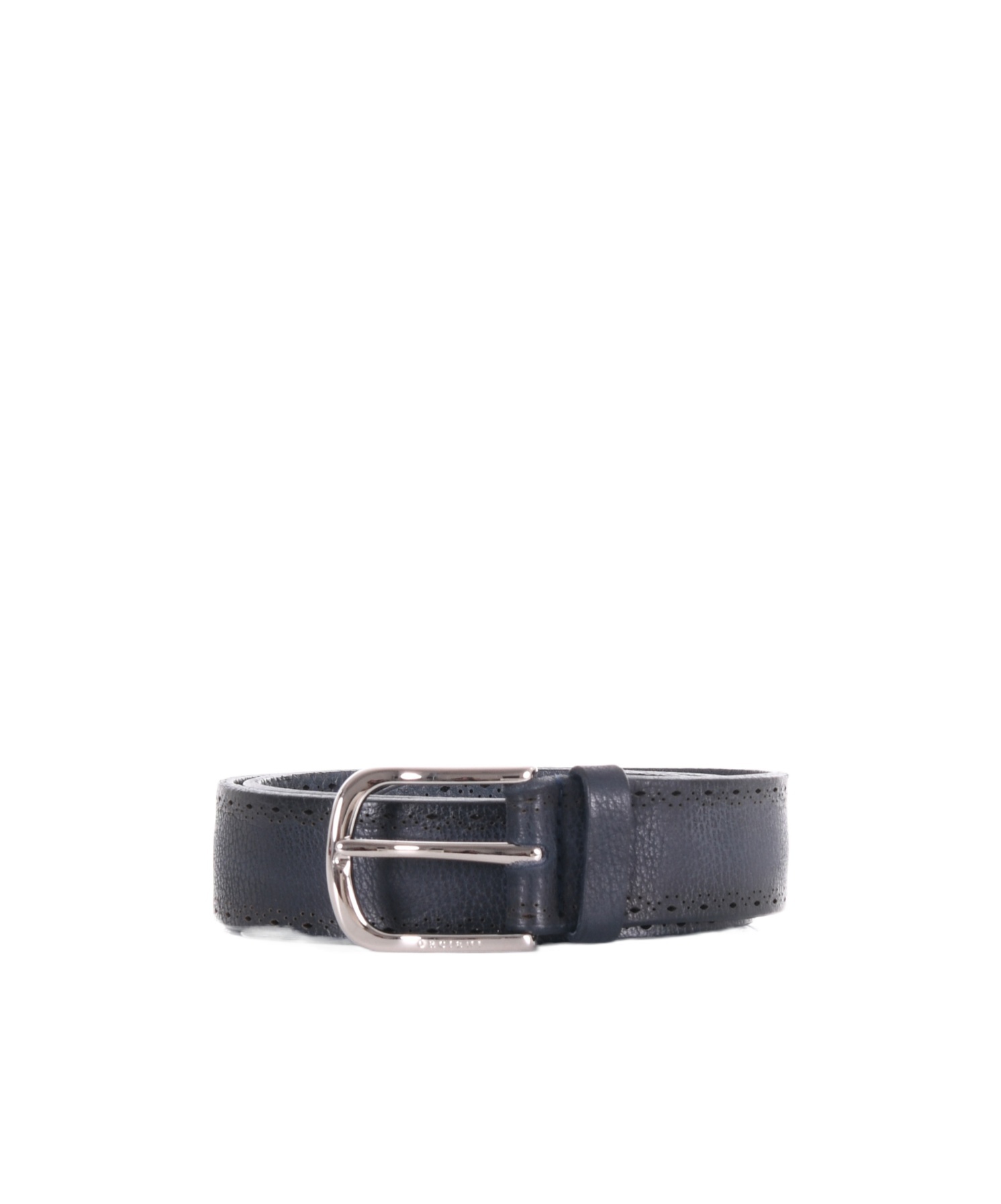 Orciani Perforated Buckle Belt In Blue