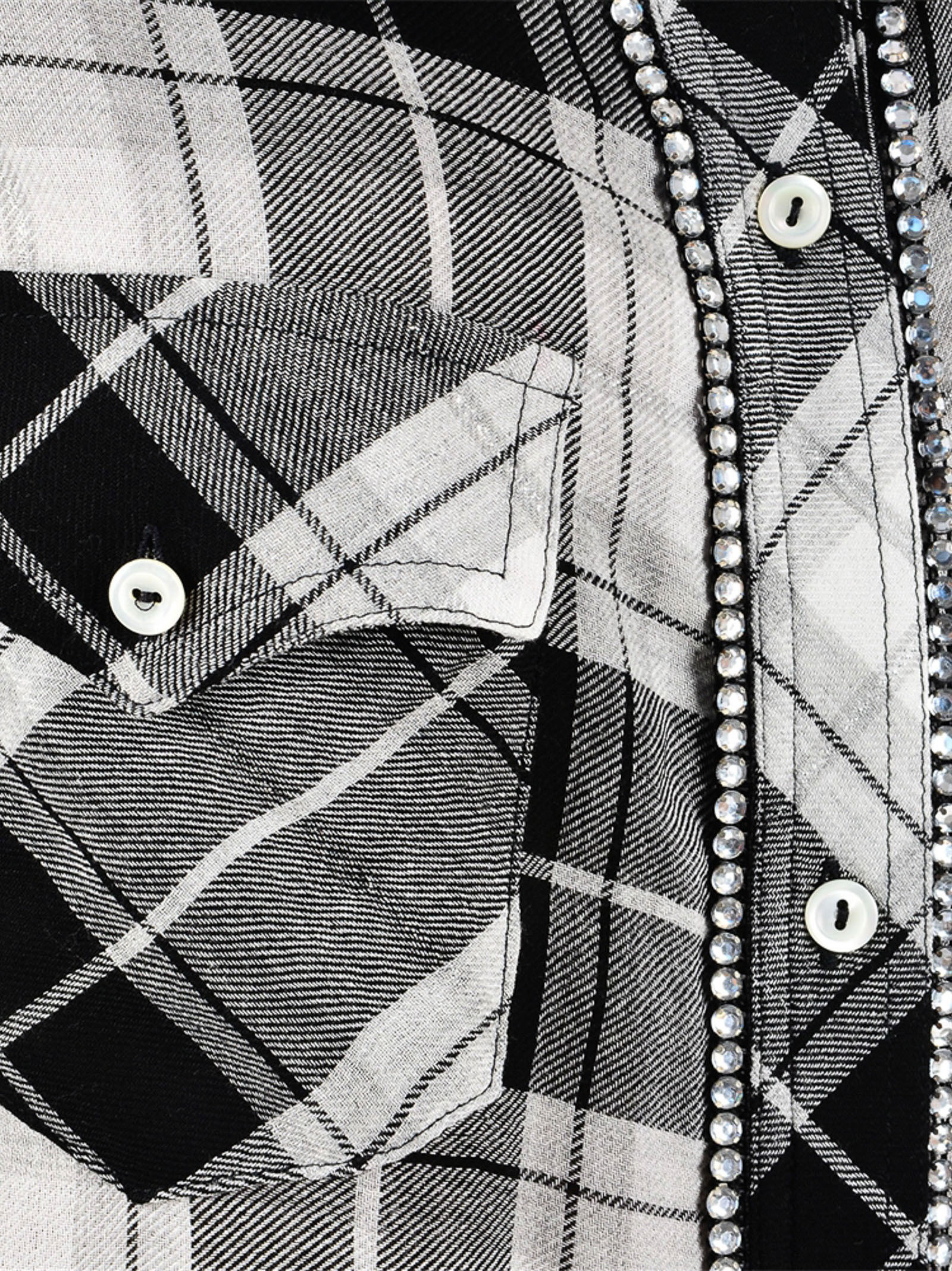 Ermanno Ermanno Slim Plaid Shirt In Gray