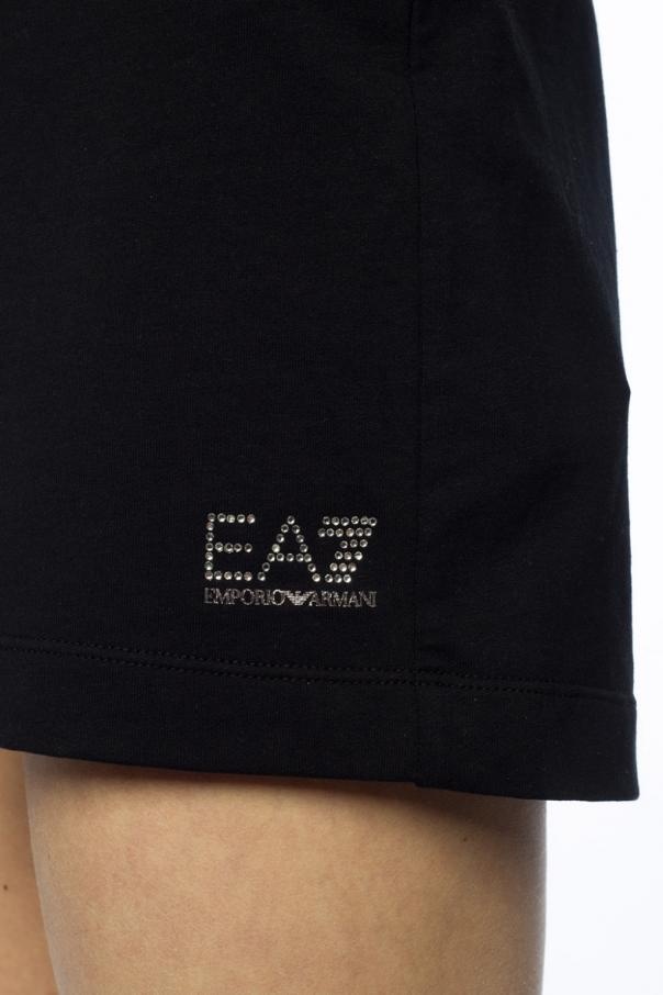 Ea7 Short Woman Color Black In Black