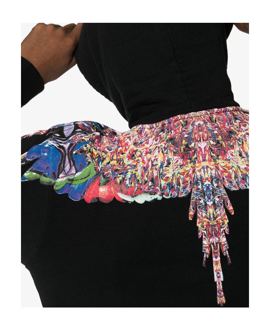 MARCELO BURLON COUNTY OF MILAN WING PRINTED HOODED SWEATER