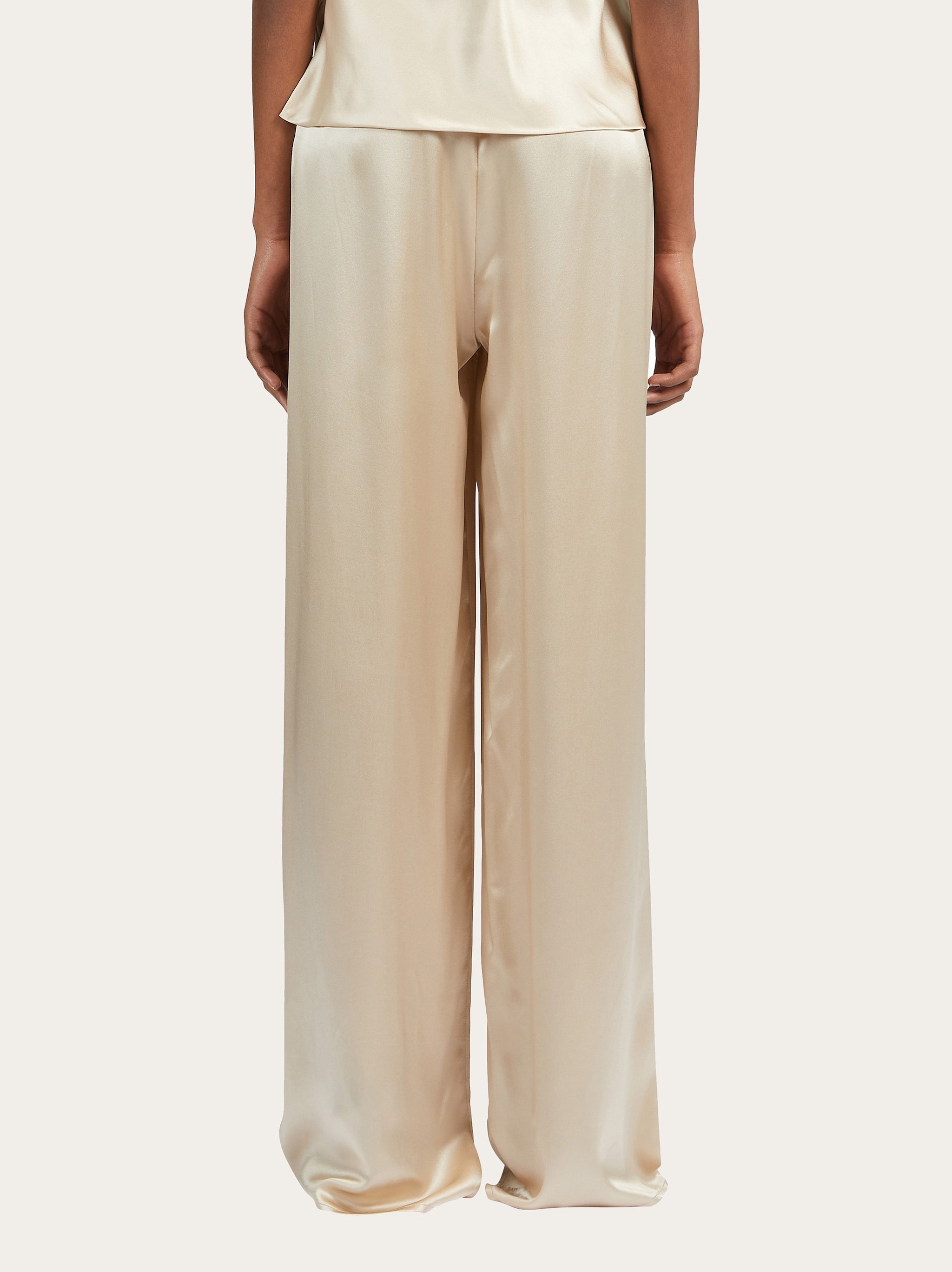 Ferragamo Loose Waist Casual Pants In Neutral
