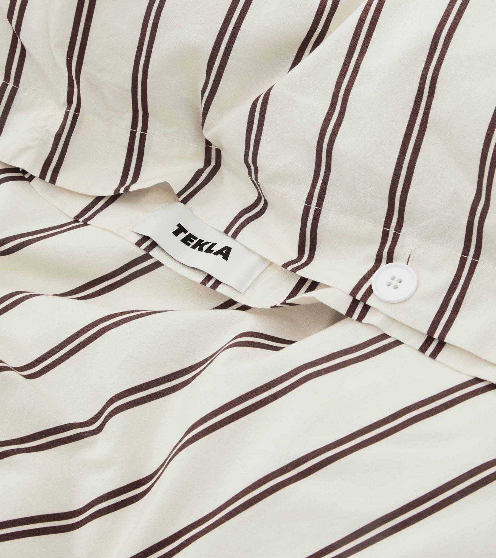 Tekla High-quality Percale Duvet Cover In White