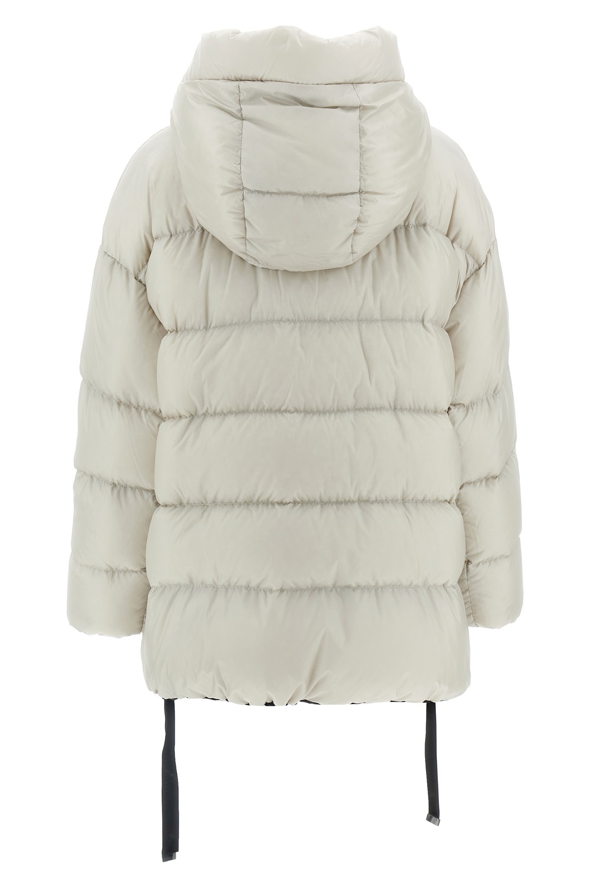 Max Mara Long-sleeved Down Jacket In White