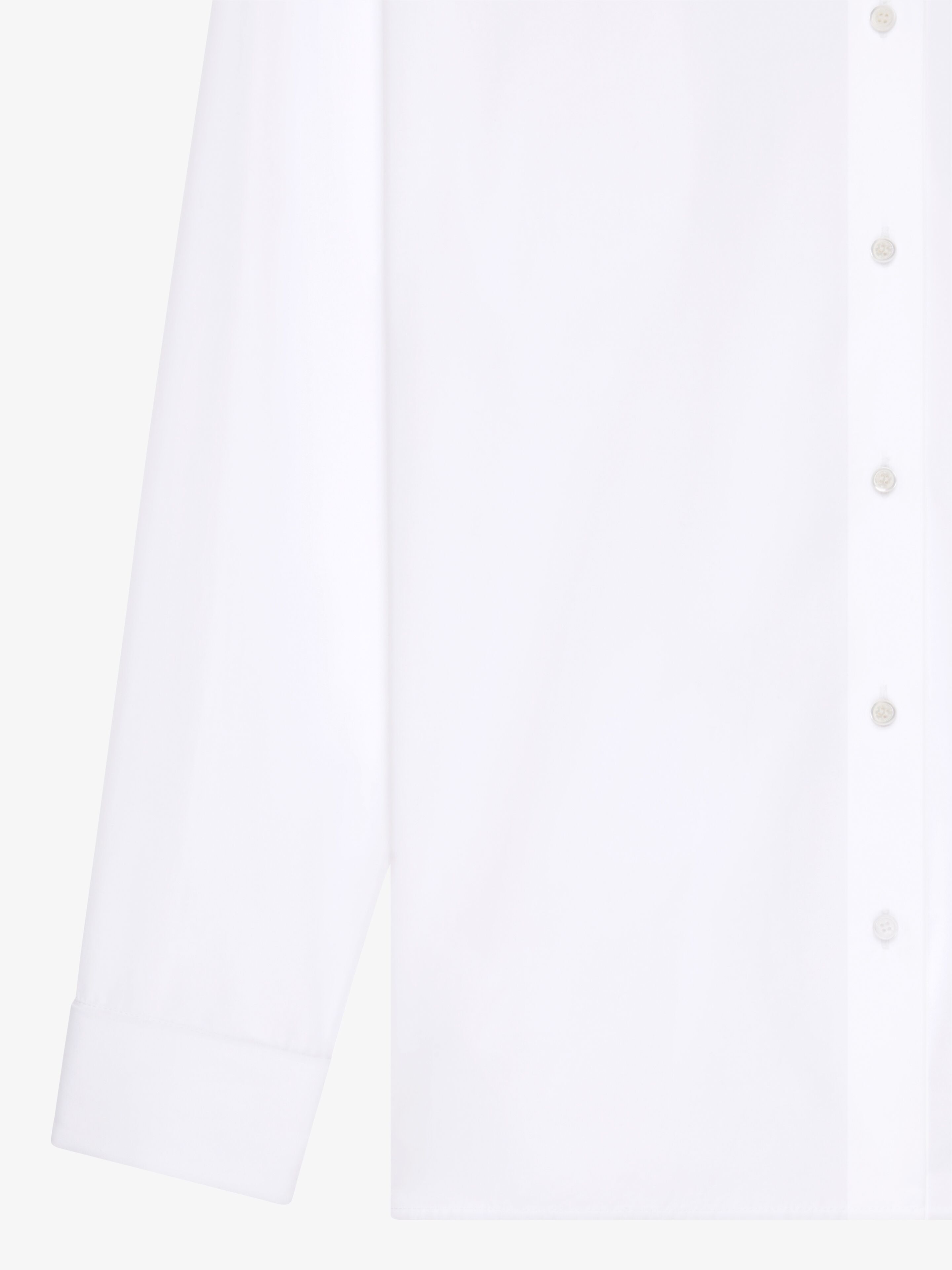 Givenchy Oversized Shirt In Poplin With Open Back In White