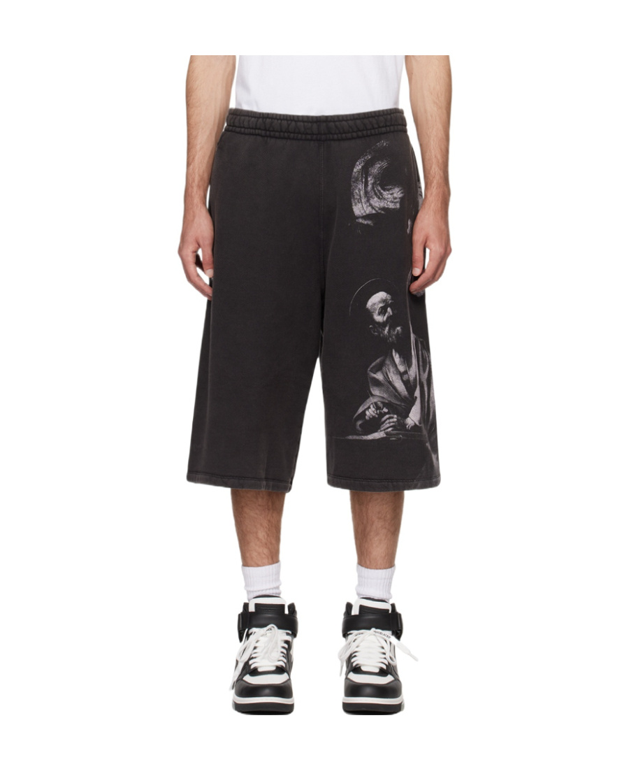 Off-white Off White™ Black Bermuda Shorts S.matthew In Black
