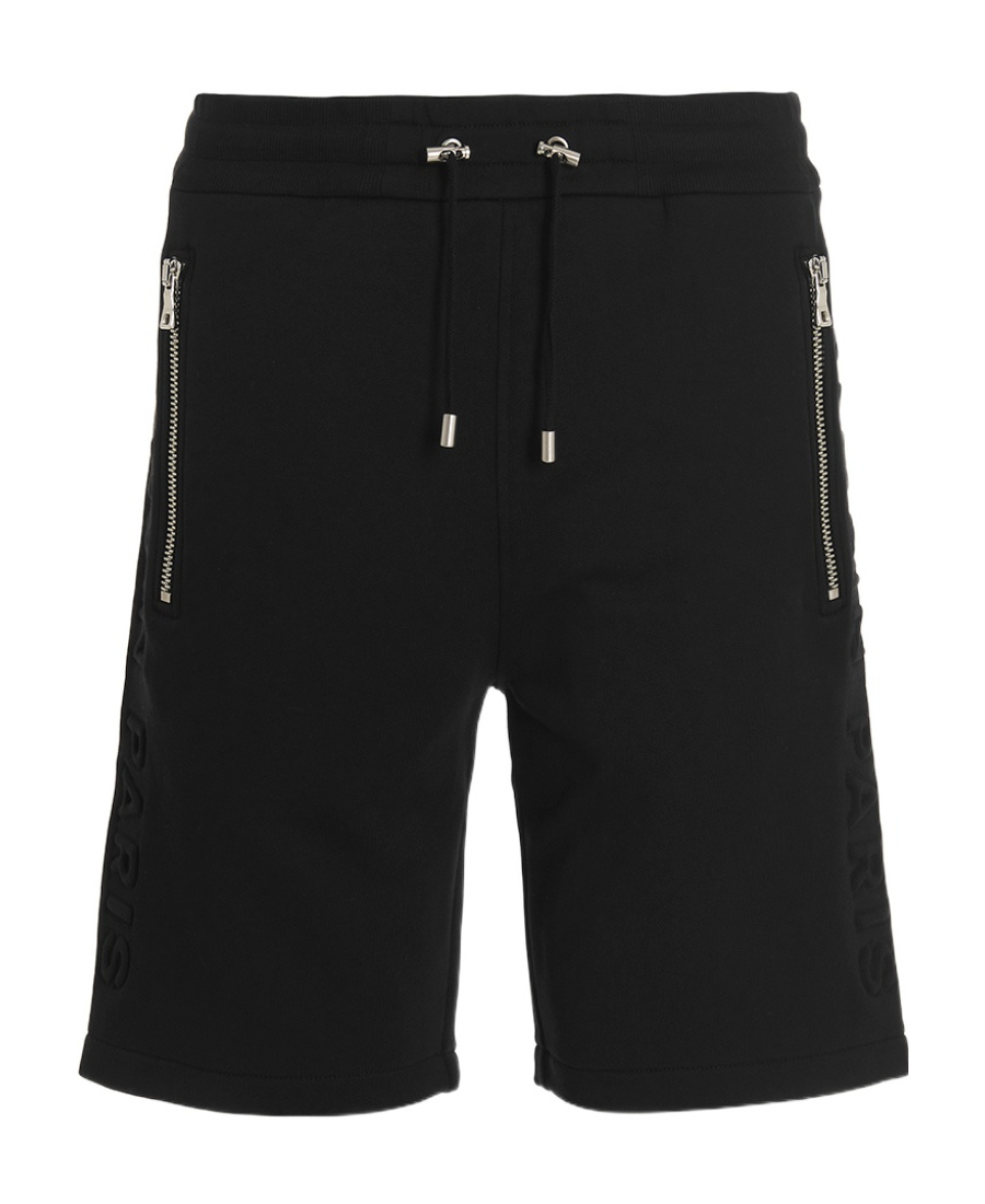 BALMAIN EMBOSSED BERMUDA SHORTS