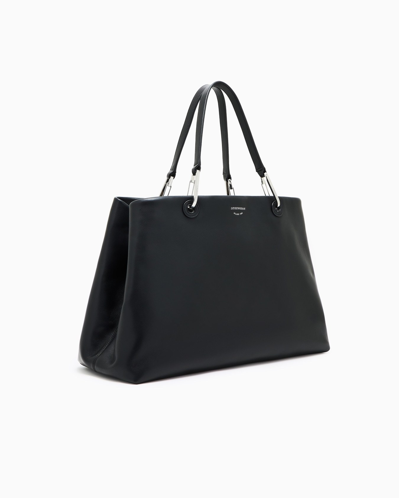 Emporio Armani Large Myea Shopper Bag In Black