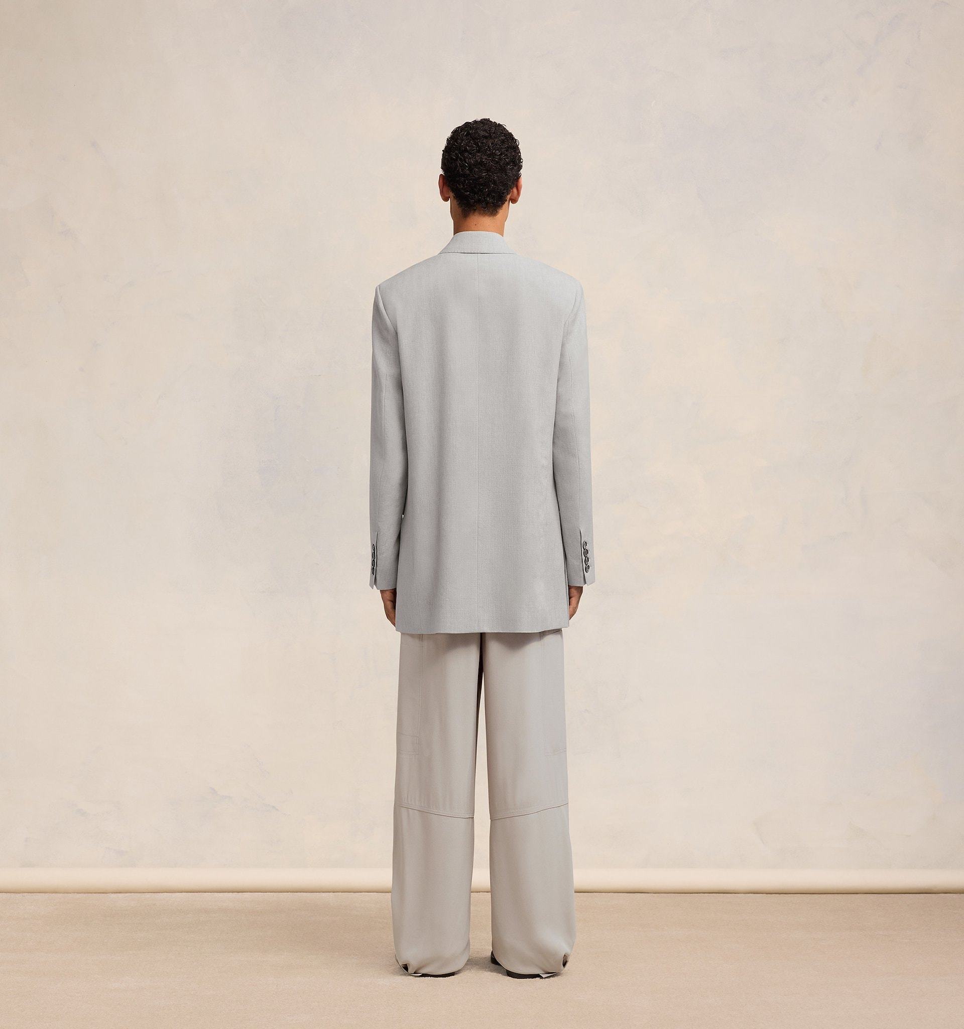 Ami Alexandre Mattiussi Ami Double-breasted Buttoned Blazer In Gray