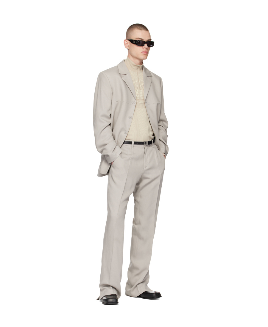 Misbhv Twill Suit Coat In White