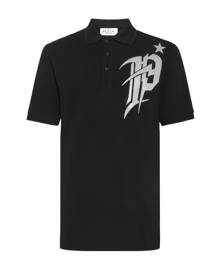 PHILIPP PLEIN LOGO SHORT-SLEEVED POLO SHIRT