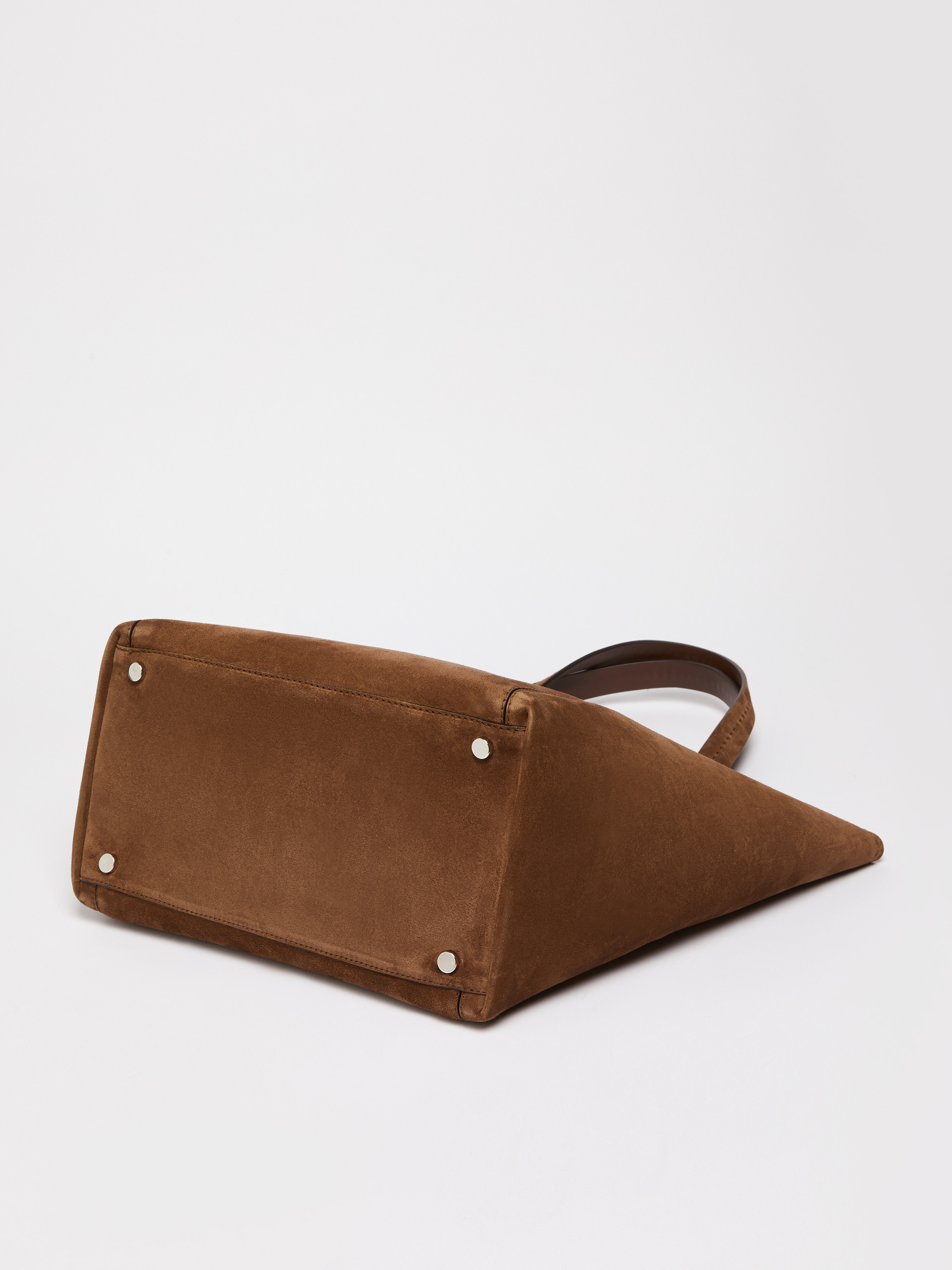 Max Mara Split Leather Archetipo Handbag In Brown