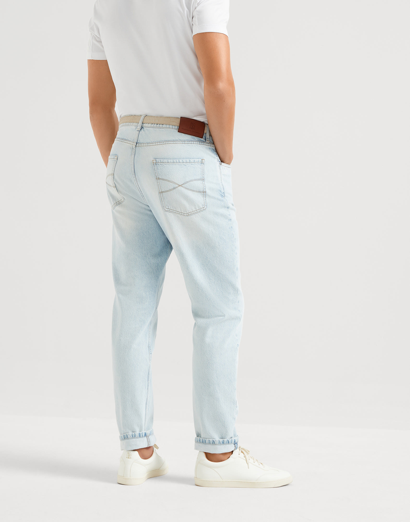 Brunello Cucinelli Straight-leg Jeans In White