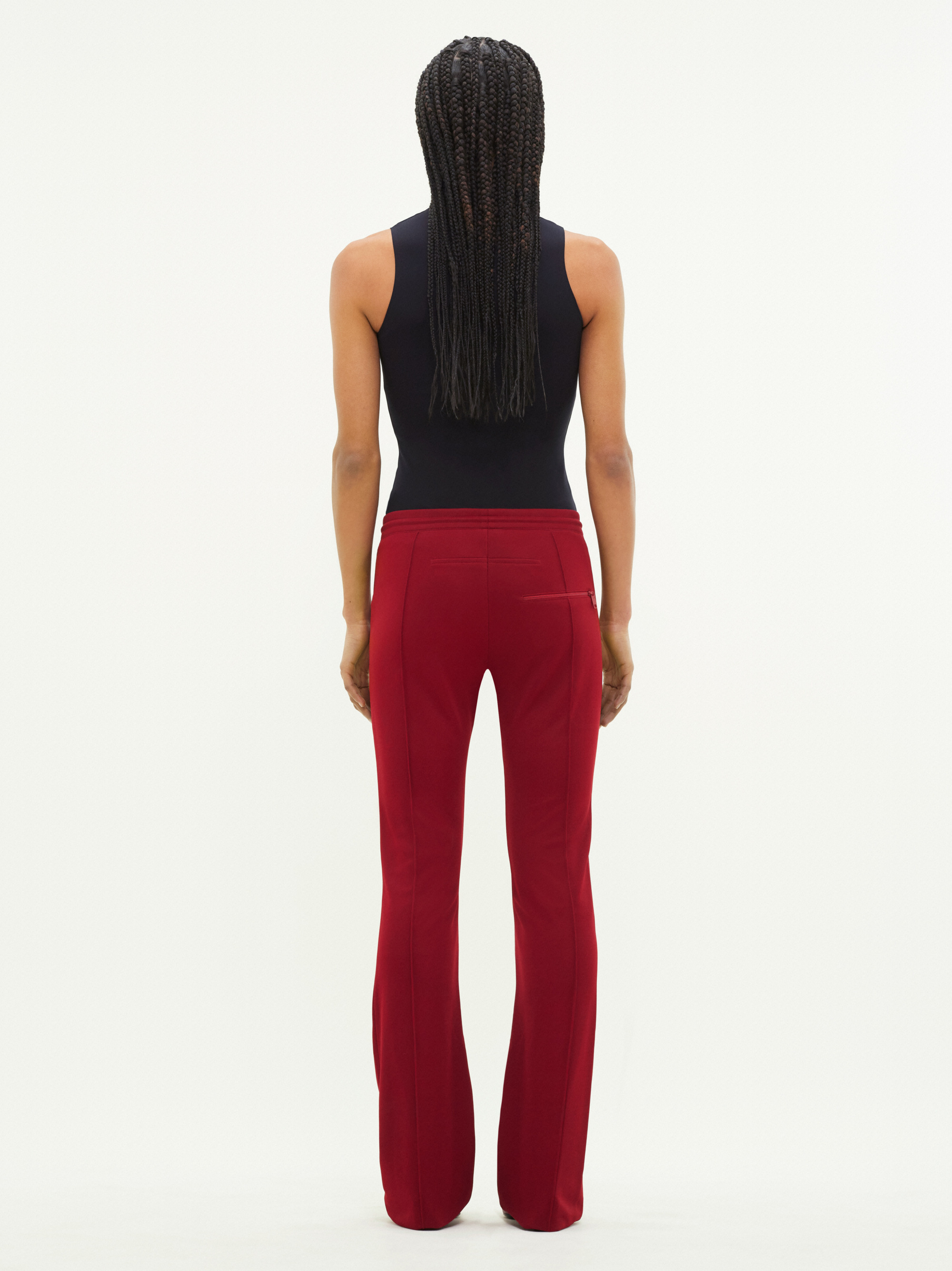 Courrèges Techno Jersey High-neck Bodysuit In Black