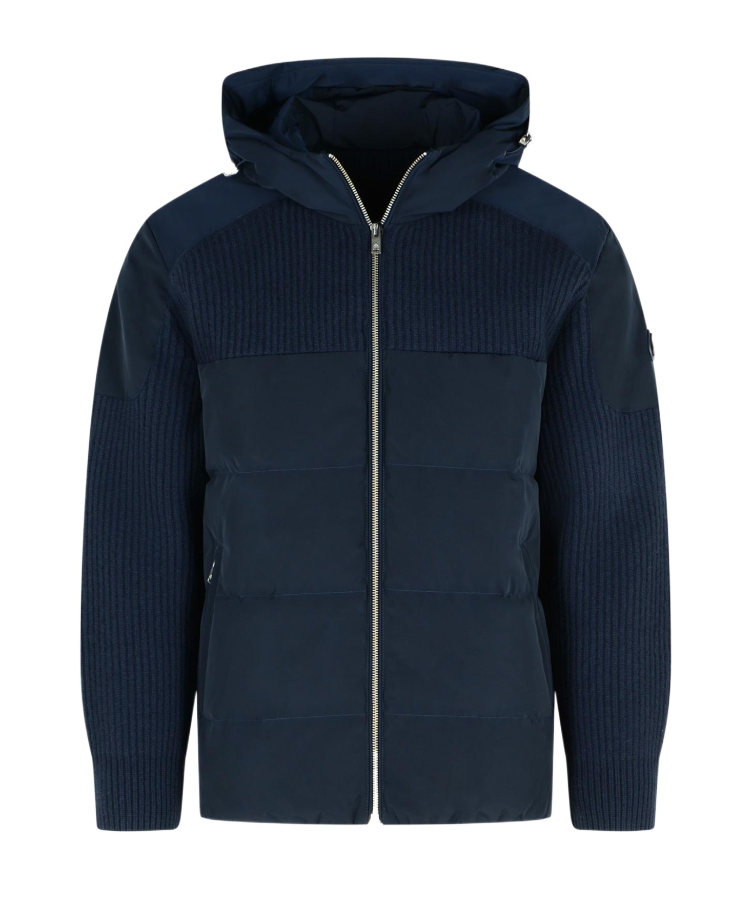 Moose Knuckles Long-sleeved Cotton Jacket In Blue