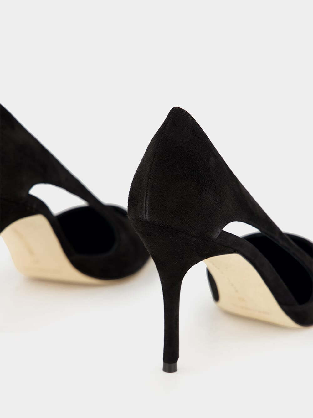 Manolo Blahnik Boukefalos Suede Cut-out Pumps In Animal Print