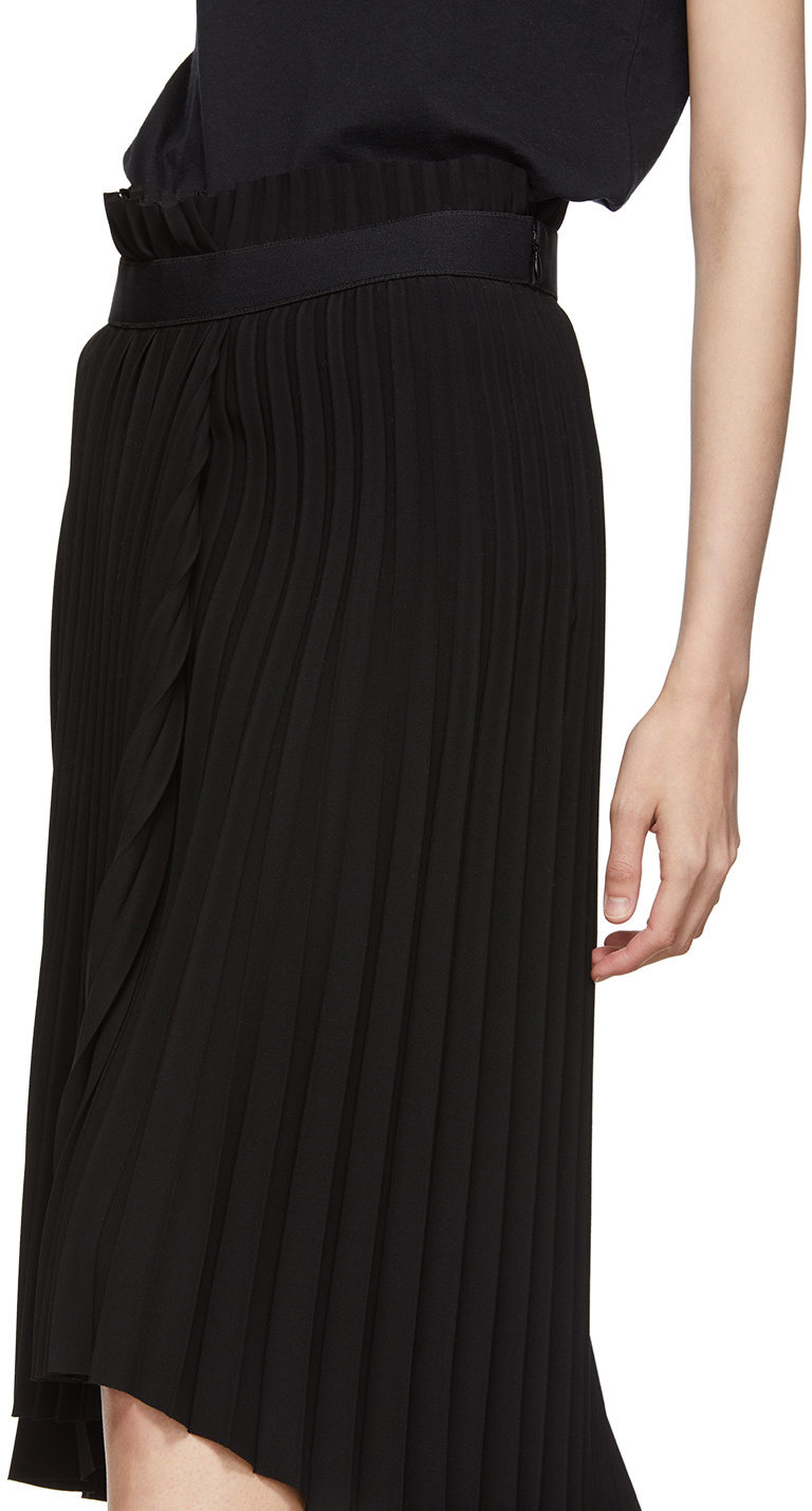 Balenciaga Gonna Fancy Pleated Skirt Da Donna In Nero In Black