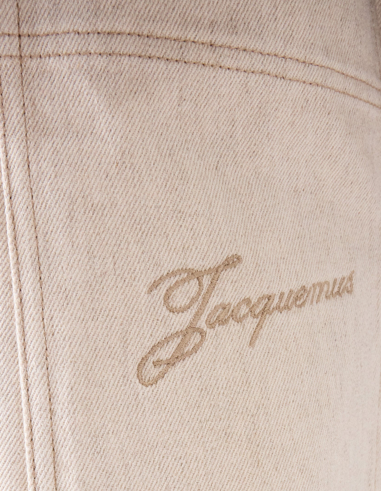 Jacquemus Cargo Trousers With Pockets And Loops In White