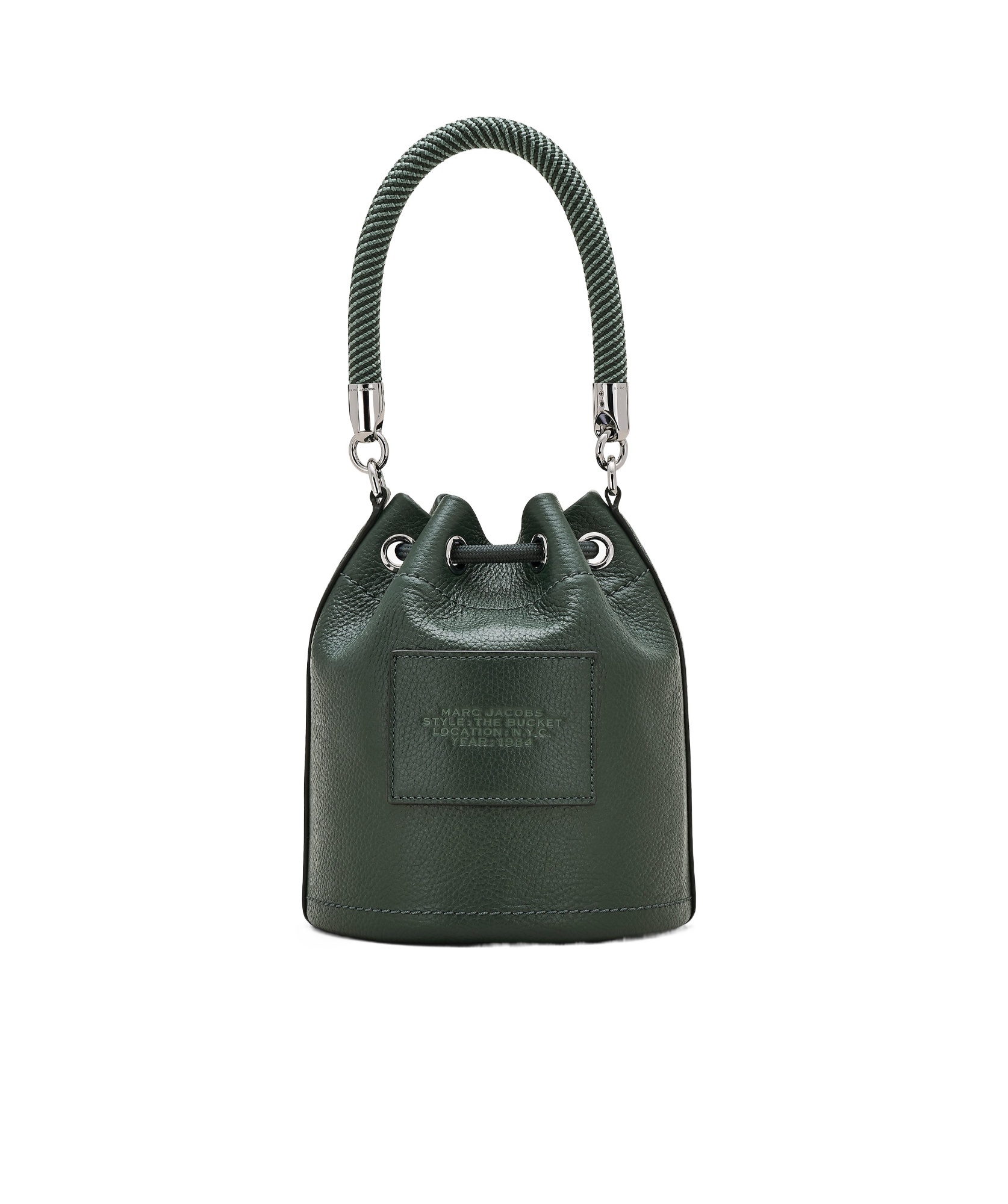 Shop Marc Jacobs Logo Embossed Bucket Bag In Black