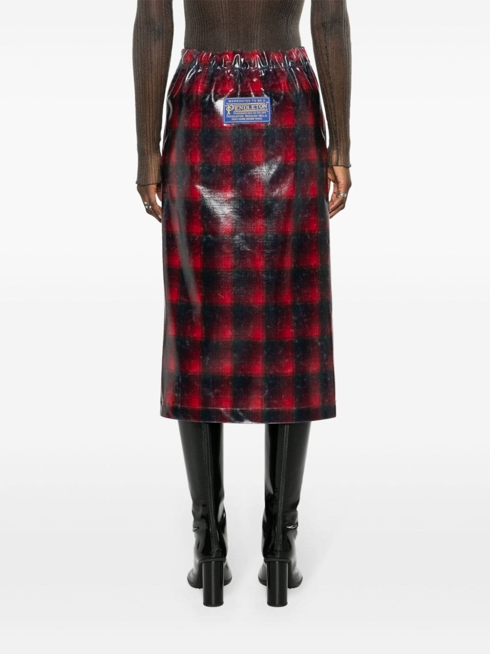 Maison Margiela Midi Skirt In Black