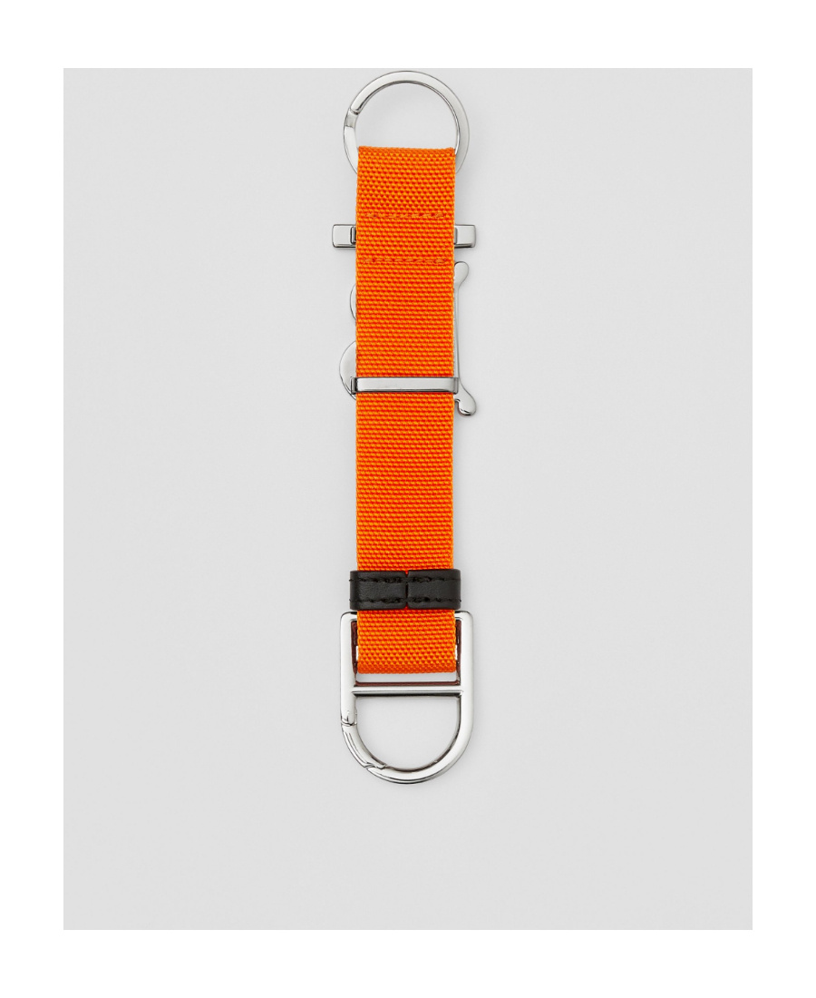 Burberry Tb Logo-plaque Keyring In Multicolor