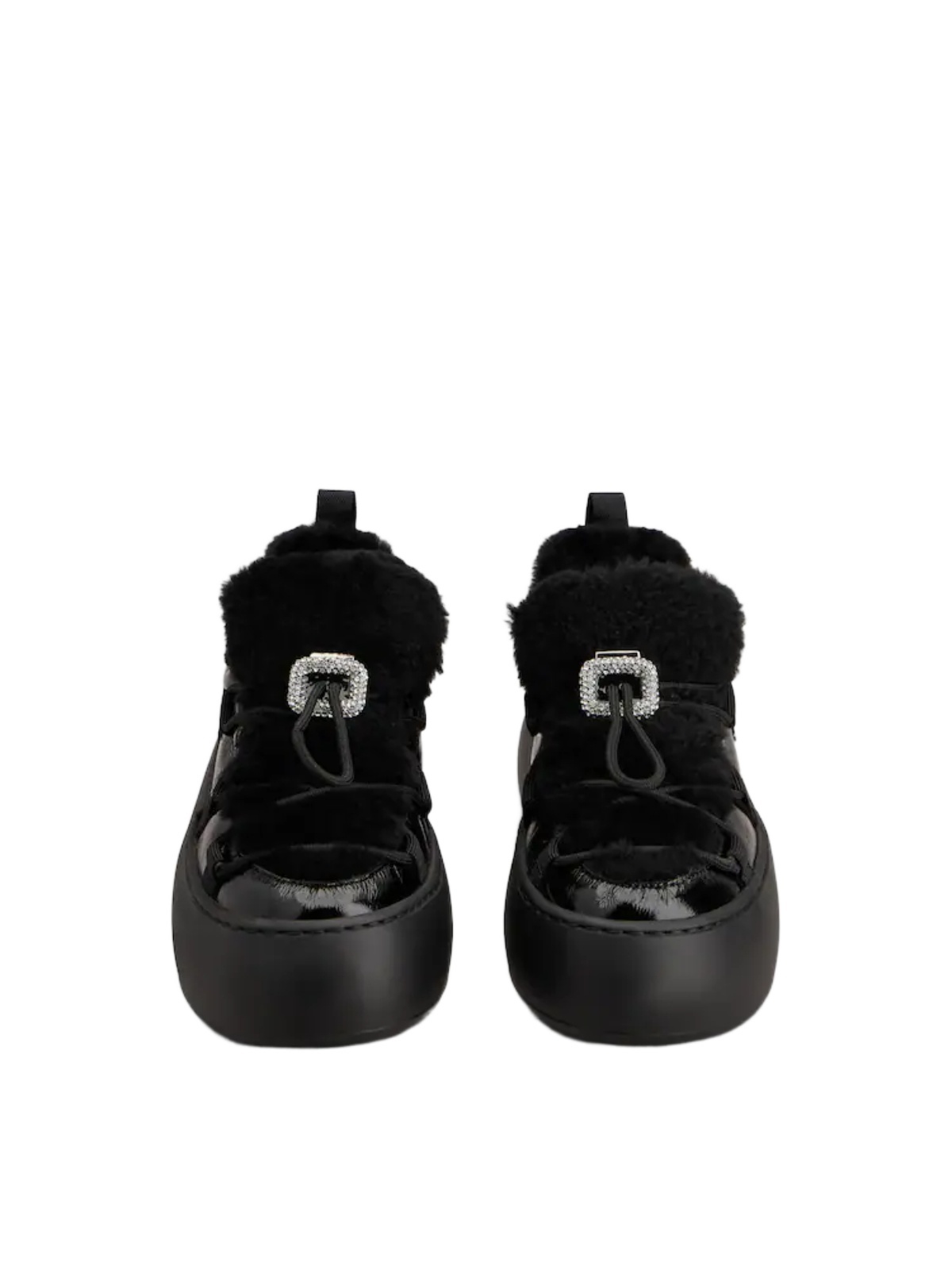 Roger Vivier Viv' Up Sneakers In Patent Leather In Black