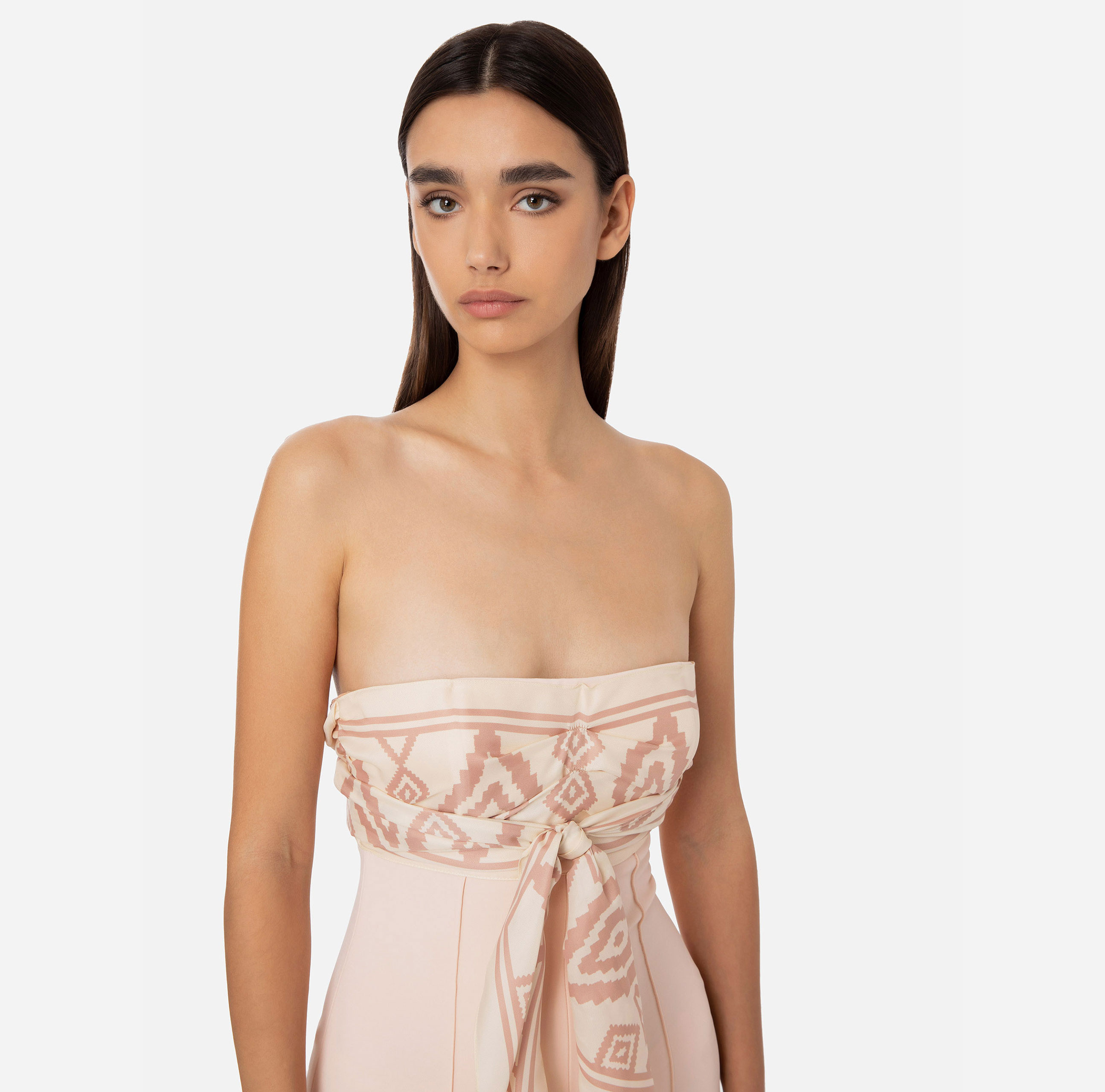 Elisabetta Franchi Logo Jumpsuit In Pink
