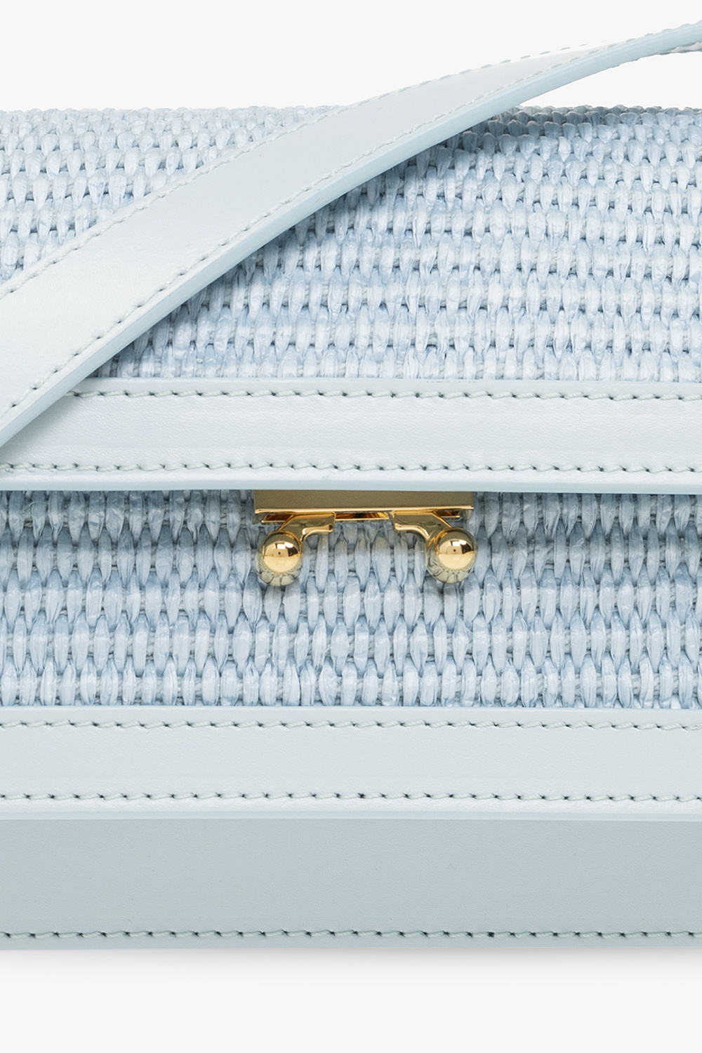 Marni Mini Trunk Crossbody Bag In Blue